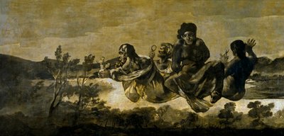 ""Les moires"" (les Parques) Atropos (Öden) Målning av Francisco Goya (1746-1828) 1820-1823 Dim 123x266 cm Museo del Prado, Madrid av Francisco de Goya