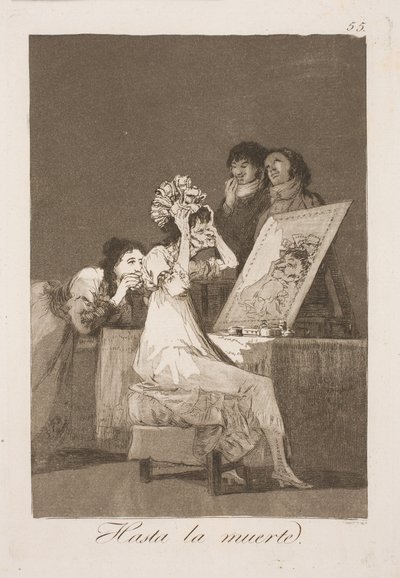 Ända fram till hans död av Francisco de Goya