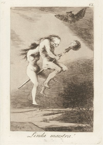 Linda maestra! (Snygg lärare!) av Francisco de Goya