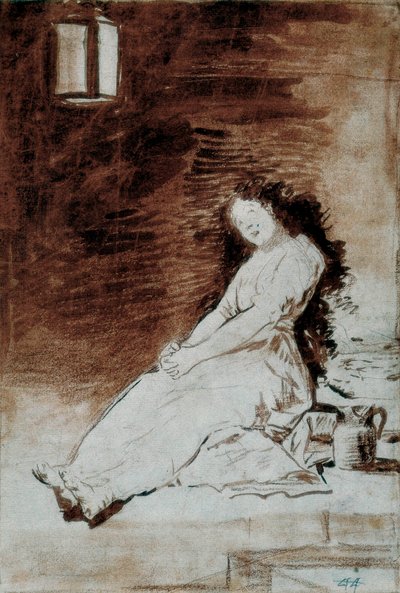 Los Caprichos: "För att hon var mottaglig" av Francisco de Goya