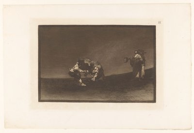Martincho tar tag i en tjur vid dess horn El mismo vuelca un toro en la plaza de Madrid Tjurfäktning (serietitel) La Taureaumachie (serietitel) La Tauromaquia (serietitel) av Francisco de Goya
