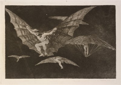 Modo de volar (ett sätt att flyga) av Francisco de Goya