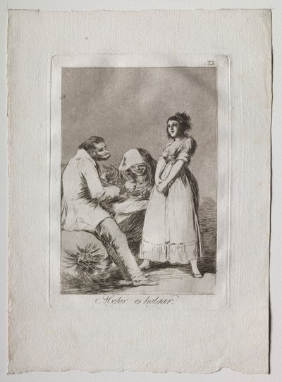 Ochenta Caprichos: Det är bättre att vara lat, 1793-1798. av Francisco de Goya