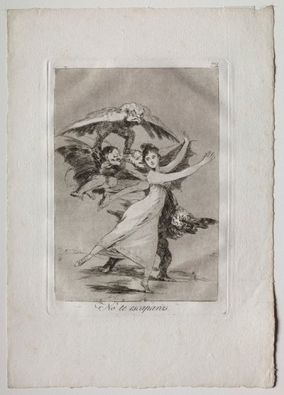 Ochenta Caprichos: Du kommer inte att fly, 1793-1798. av Francisco de Goya