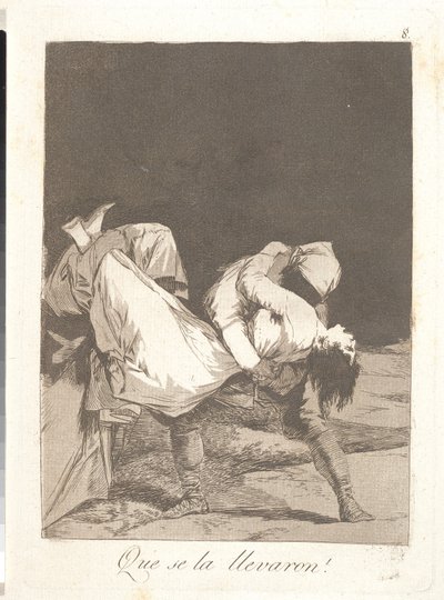 Och de släpar bort henne av Francisco de Goya