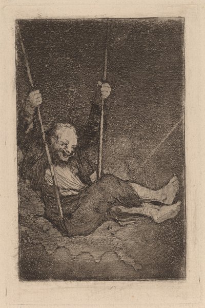 Gubben på en gunga av Francisco de Goya