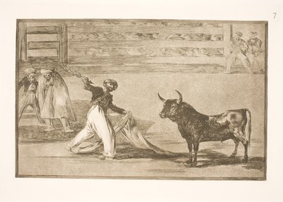 Ursprunget till harpunerna eller banderillas av Francisco de Goya