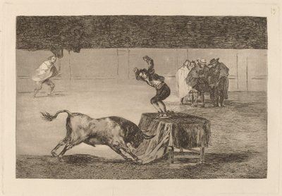 En annan galenskap av honom på samma torg (Another Madness of His in the Same Ring) av Francisco de Goya