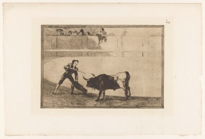 Pedro Romera Martínez skrev en stjärna Pedro Romero dödar en stående tjur Stierengevechten (serietitel) La Taureamachie (serietitel) Tjurfäktning (serietitel) av Francisco de Goya