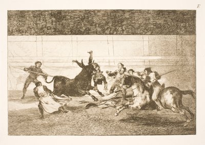 The Death of Pepe Illo (2:a komposition) av Francisco de Goya