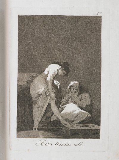 Tallrik från Los Caprichos, 1797-1798 av Francisco de Goya
