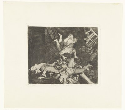 Ravages van de oorlog Krigets härjningar (titel på objekt) De gruwelen van de oorlog (serietitel) The Disasters of War (serietitel) av Francisco de Goya