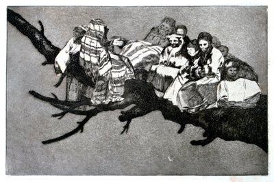 Löjlig dröm, 1819-1823 av Francisco de Goya
