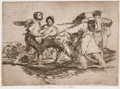 Med rätta eller orätt, ur serien Krigets fasor av Francisco de Goya