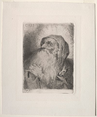 Den helige Franciskus av Paula Caritas, 1780. av Francisco de Goya