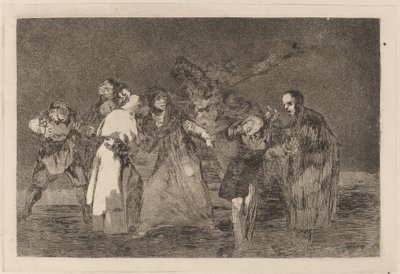 De läker sticksår ​​men inte dåliga ord (sår läker snabbare än förhastade ord) av Francisco de Goya
