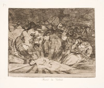 Sanningen är död (79) av Francisco de Goya