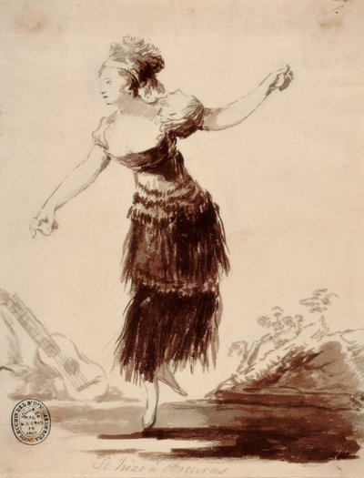 Se hizo a oscuras (Hon skapades av skuggan) av Francisco de Goya