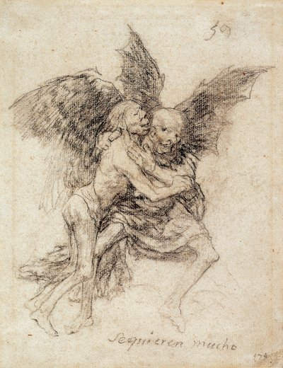Se quieren mucho (De älskar varandra väldigt mycket) av Francisco de Goya