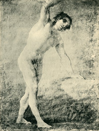 Stående manlig naken, 1789, 1943. av Francisco de Goya