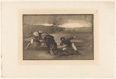 Tjurjakt till fots Otro modo de cazar á paj Tjurfäktningar (serietitel) La Taureaumachie (serietitel) La Tauromaquia (serietitel) av Francisco de Goya