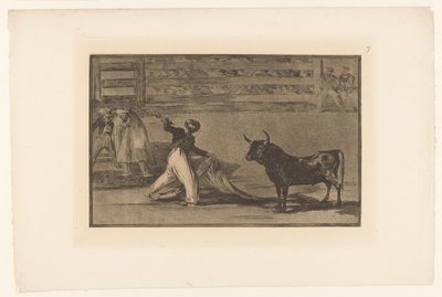 Stierenvechter träffade banderilla Harpunernas eller banderillas ursprung Stierengevechten (serietitel) La Taureamachie (serietitel) Tjurfäktning (serietitel) av Francisco de Goya
