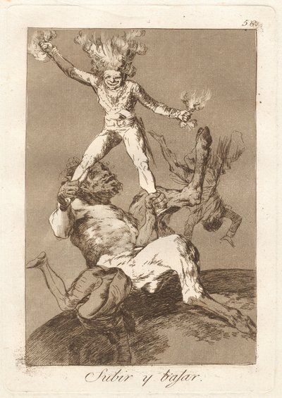 Subir y bajar (att stiga och falla) av Francisco de Goya