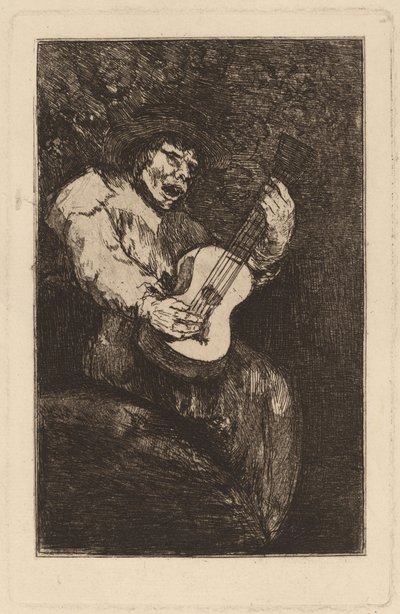 Den blinde sångaren av Francisco de Goya