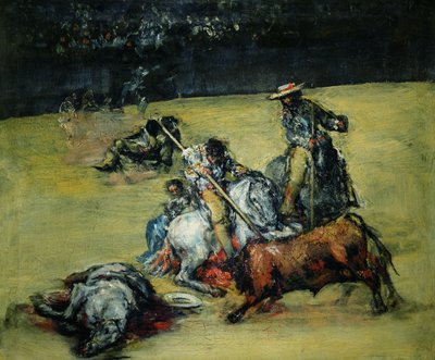 Tjurfäktningen, ca 1825 av Francisco de Goya