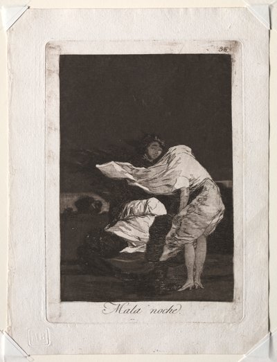 The Caprichos: A Bad Night av Francisco de Goya