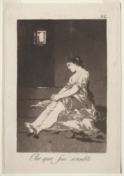 The Caprichos: Eftersom hon var mottaglig av Francisco de Goya