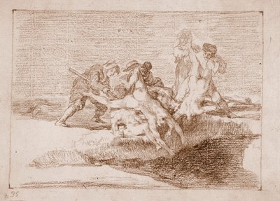 The Disasters of War: Charity (förberedelseritning av Francisco de Goya