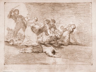 The Disasters of War: Ökänd vinst (ritning av Francisco de Goya