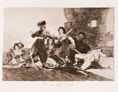 The Disasters of War: Det är redan för sent (etsning efter ritning av Francisco de Goya