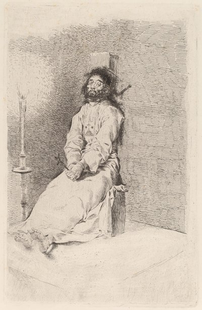 The Garroted Man av Francisco de Goya