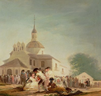 Eremitaget i San Isidro, Madrid, 1788 av Francisco de Goya