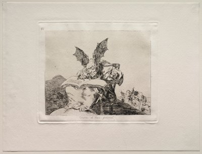 Krigets fasor: mot det gemensamma bästa. av Francisco de Goya