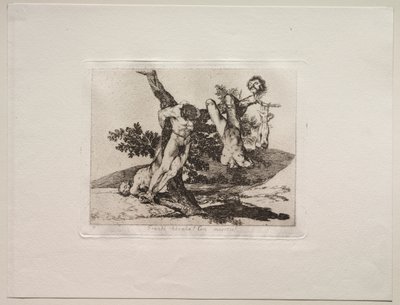 Krigets fasor: en heroisk bedrift! Med döda män! av Francisco de Goya