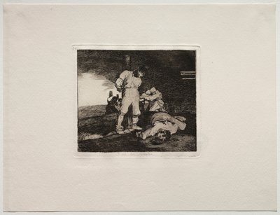 Krigets fasor: Och det finns ingen hjälp för det. av Francisco de Goya