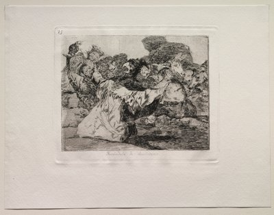Krigets fasor: Charlatans show av Francisco de Goya