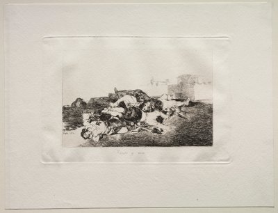Krigets fasor: ännu värre, 1810. av Francisco de Goya