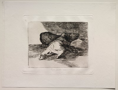 Krigets fasor: han får ut något av det. av Francisco de Goya