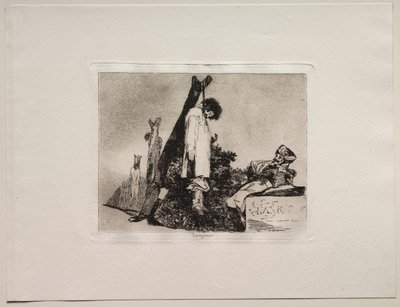 Krigets fasor: inte heller i det här fallet. av Francisco de Goya