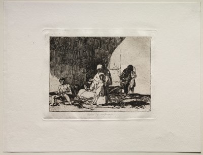Krigets fasor: de friska och de sjuka av Francisco de Goya