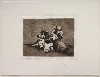 Krigets fasor: Kvinnorna ger mod av Francisco de Goya