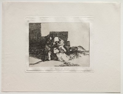 Krigets fasor: de kommer inte fram i tid. av Francisco de Goya