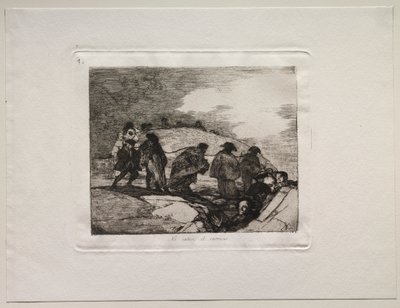 Krigets fasor: De vet inte vägen av Francisco de Goya