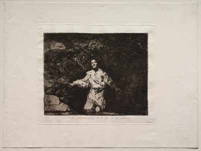 The Horrors of War: Titelsida - Sad Forebodings of What is Going Happen av Francisco de Goya