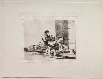 Krigets fasor: Till kyrkogården av Francisco de Goya