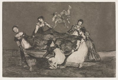 Ordspråken: Feminin dårskap, 1864. av Francisco de Goya